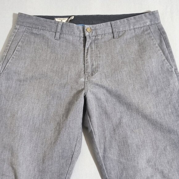 Volcom pants men's size 34 grey colour Frickin Modern Chino Pants style#A1131008 - Picture 2 of 15
